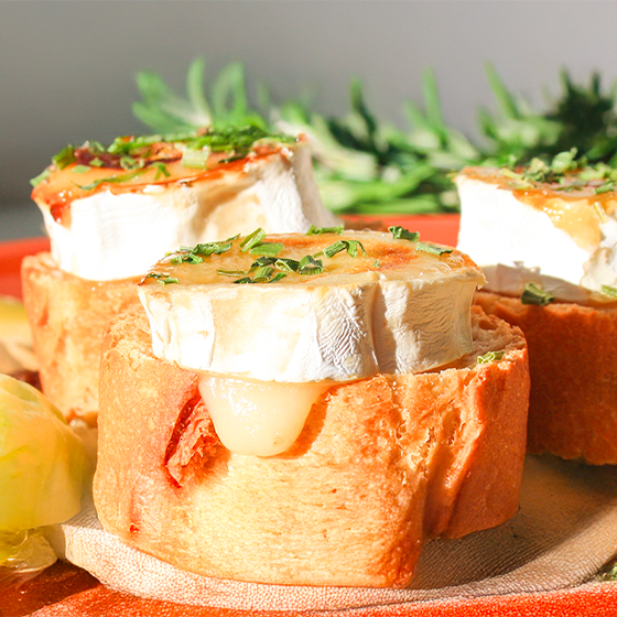 Salade de chevre chaud
