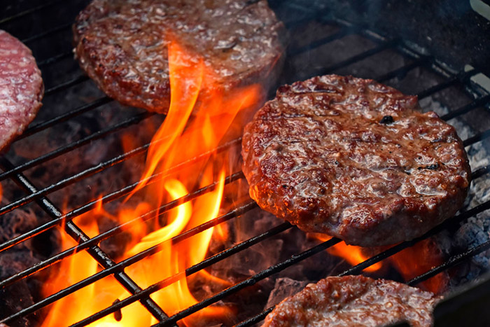 burger alla piastra per hamburger