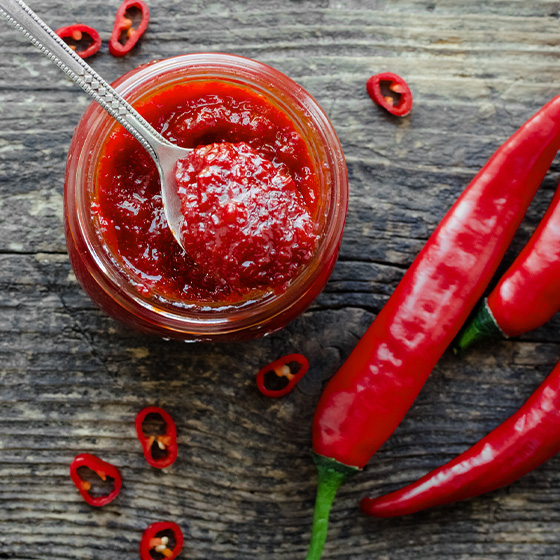 Ingredienti della salsa chili