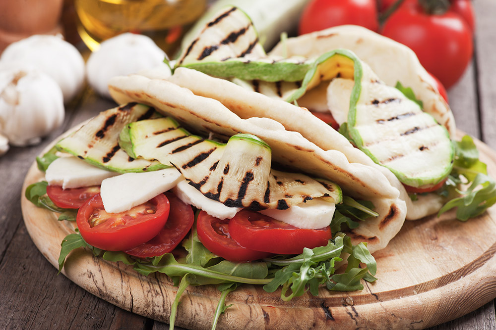 Piadina con verdure grigliate