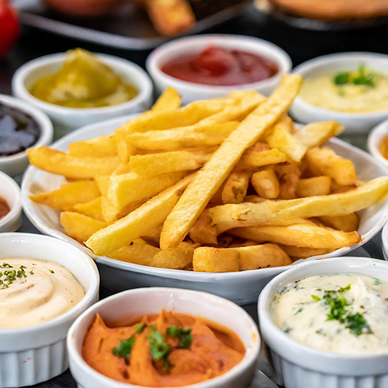 Salse e condimenti per patate fritte, lesse e al forno