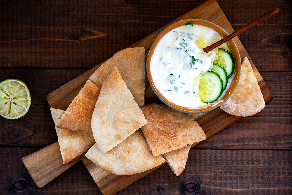 Salsa Tzatziki con pita
