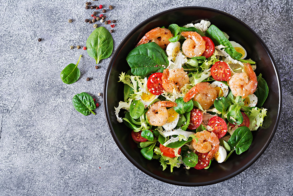insalata di gamberi
