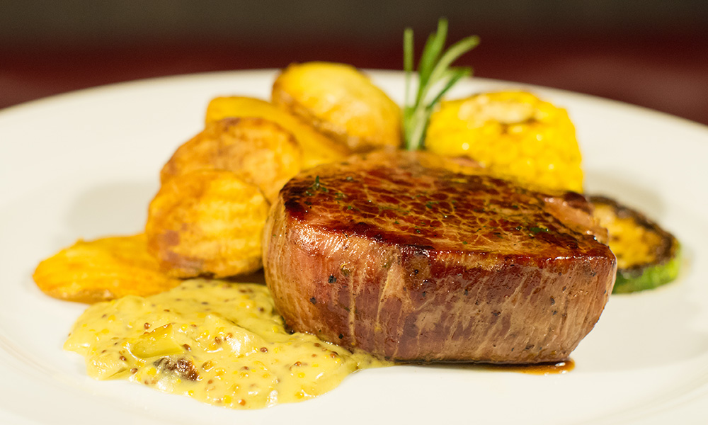 filetto con salsa senape