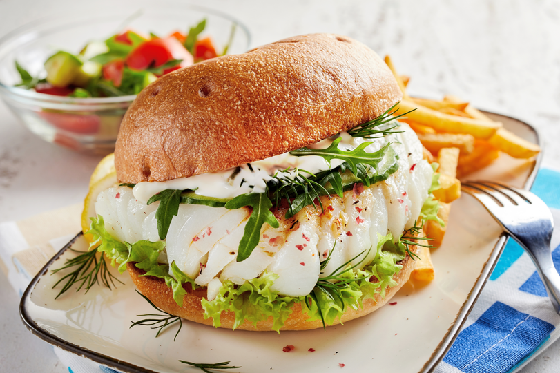 hamburger di pesce