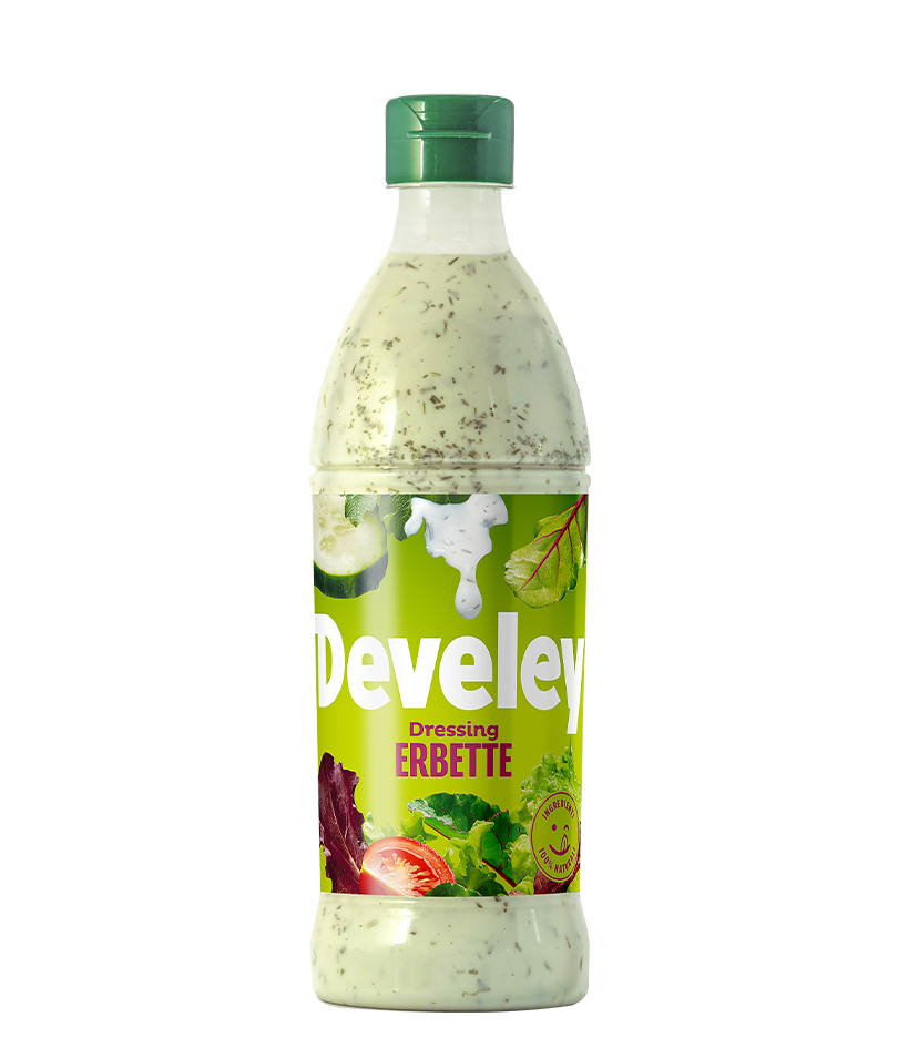 Develey Dressing Erbette (230ml) - Bottiglia PET 180g