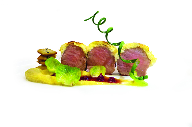 Filetto di maiale in crosta al rafano