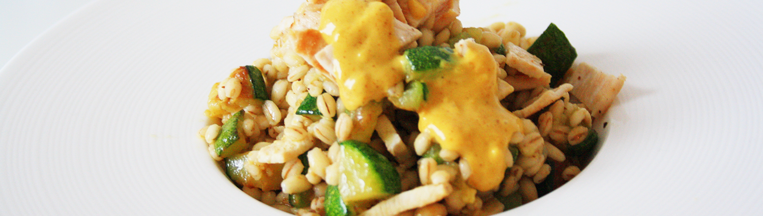 Orzo pollo e zucchine