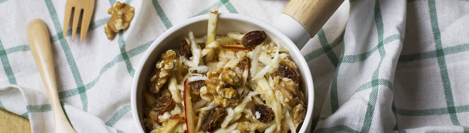Insalata di sedano rapa con mele