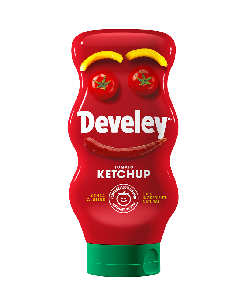 Develey Tomato Ketchup (6x15ml) - Squeeze 410ml