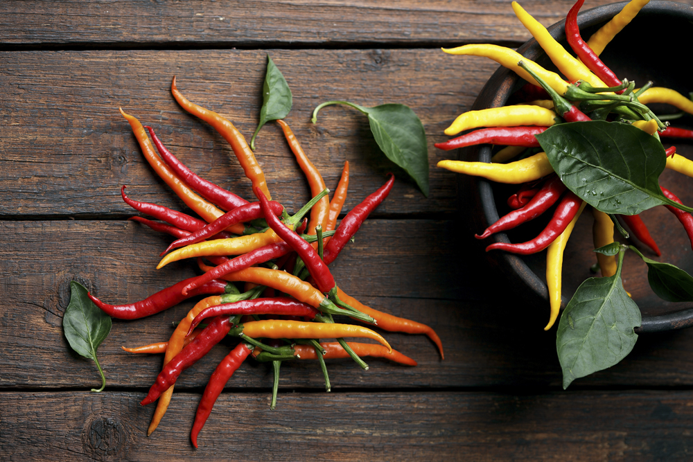 Peperoncini di vari colori