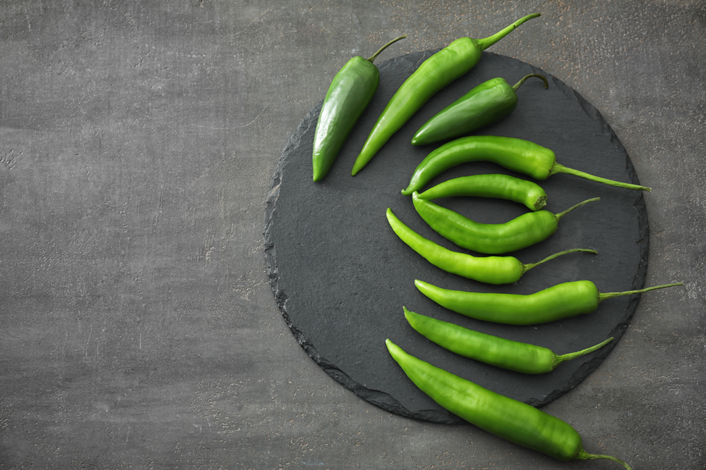 Peperoncini colore verde