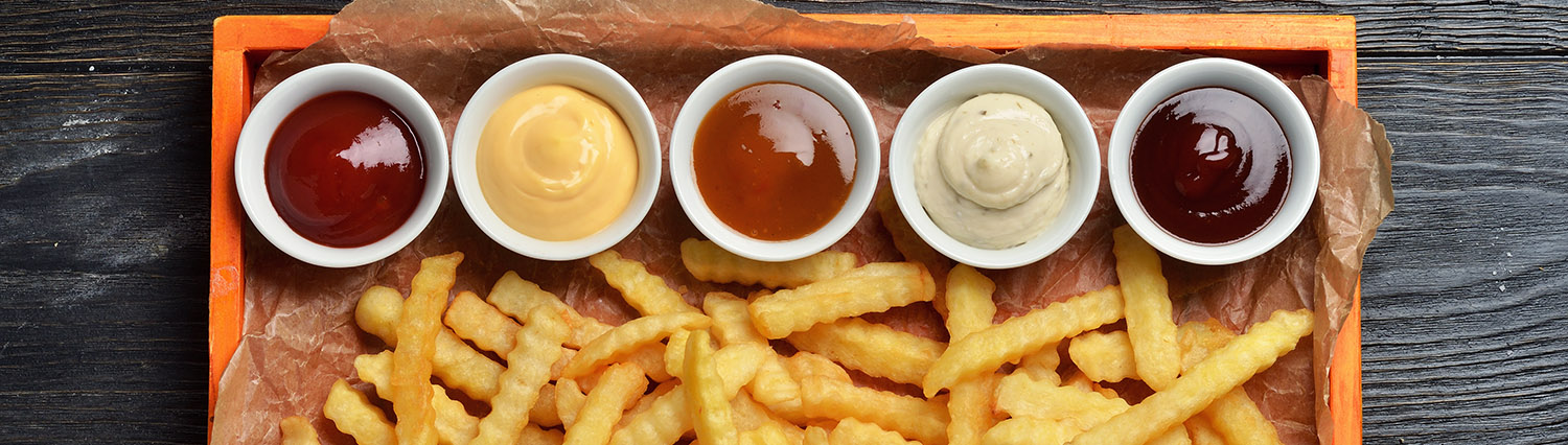 Salse e condimenti per patate fritte, lesse e al forno