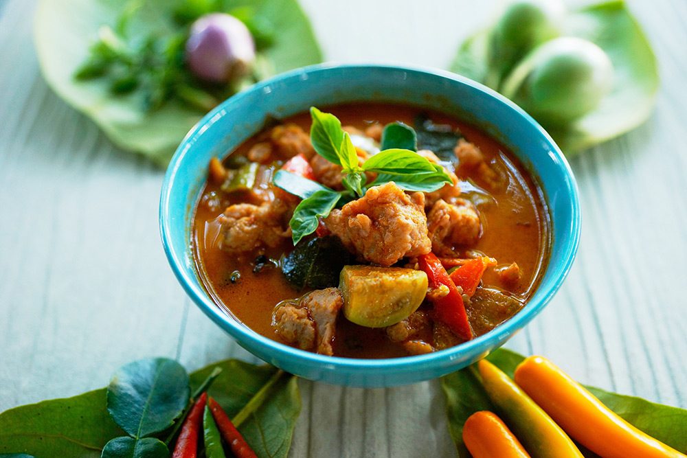 zuppa di pesce bollito con verdure