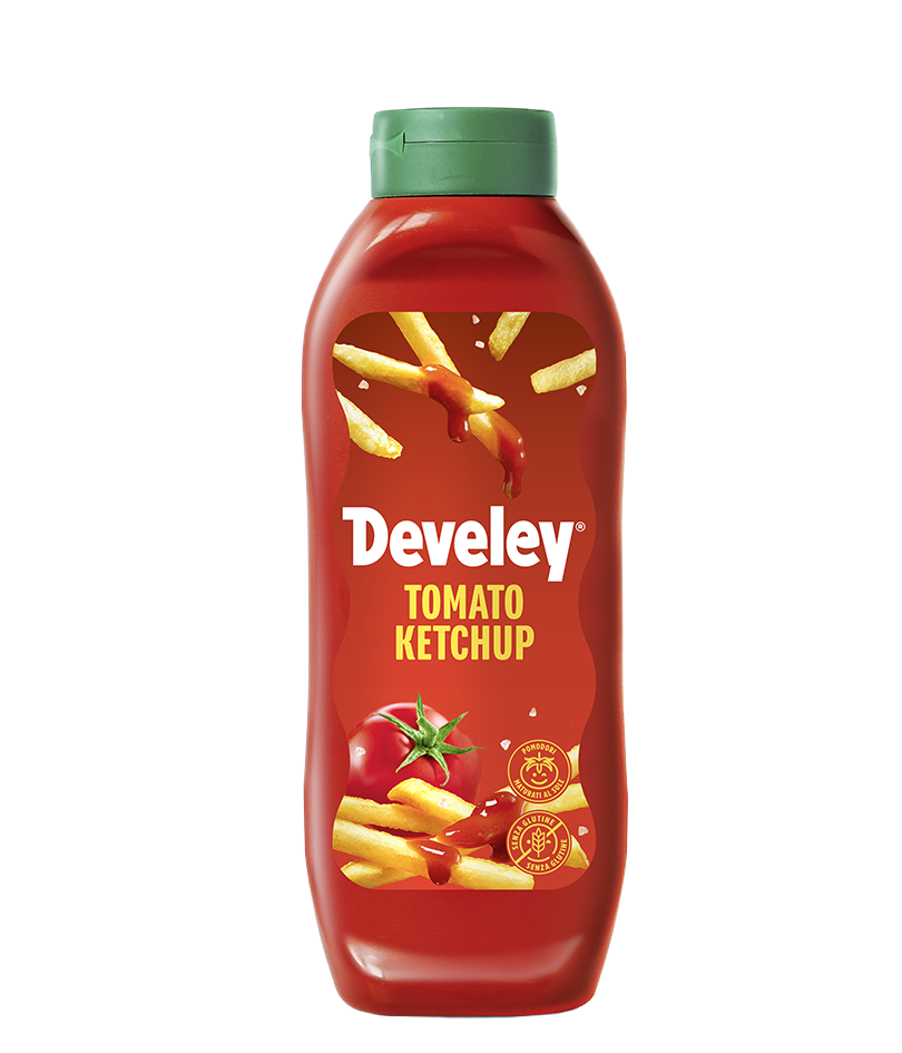 Develey Tomato Ketchup Our Original (500ml) - Bottiglia PET 875ml