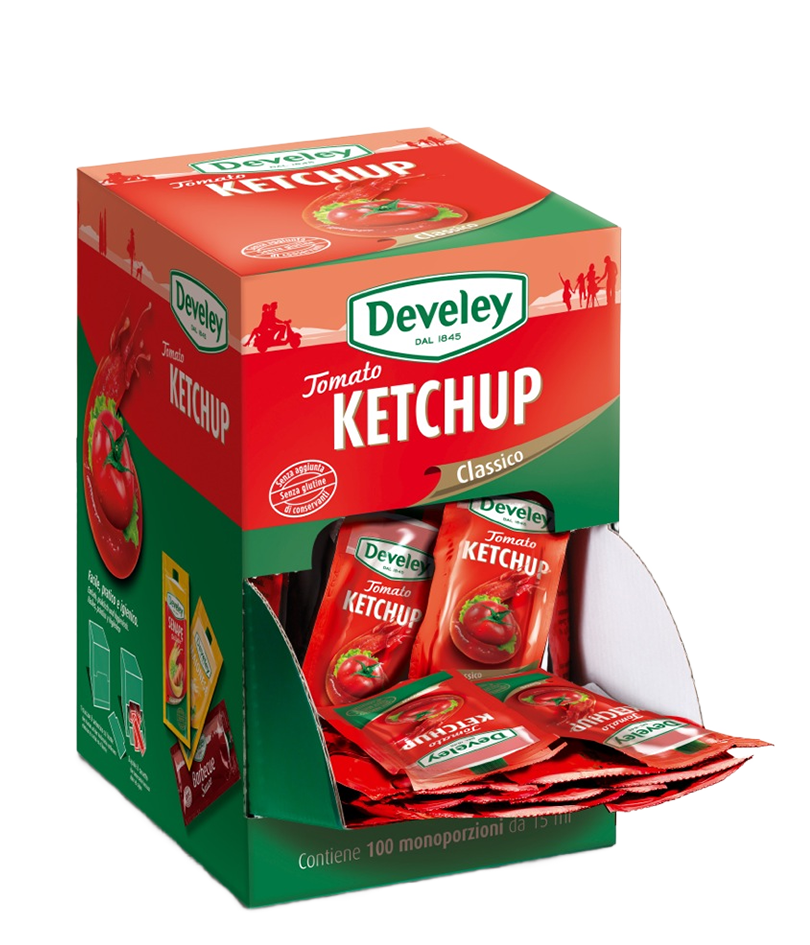 Develey Tomato Ketchup Our Original (500ml) - Marsupio 100x15ml