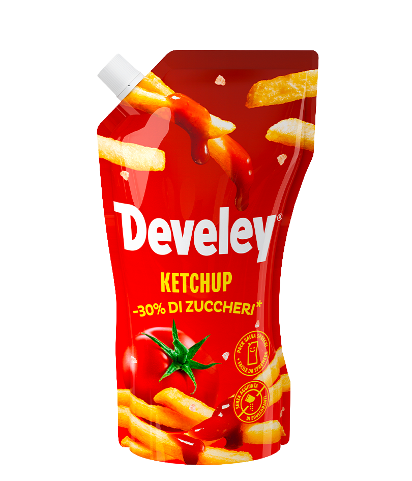 Develey Pouch Ketchup -30% di zuccheri (350g)