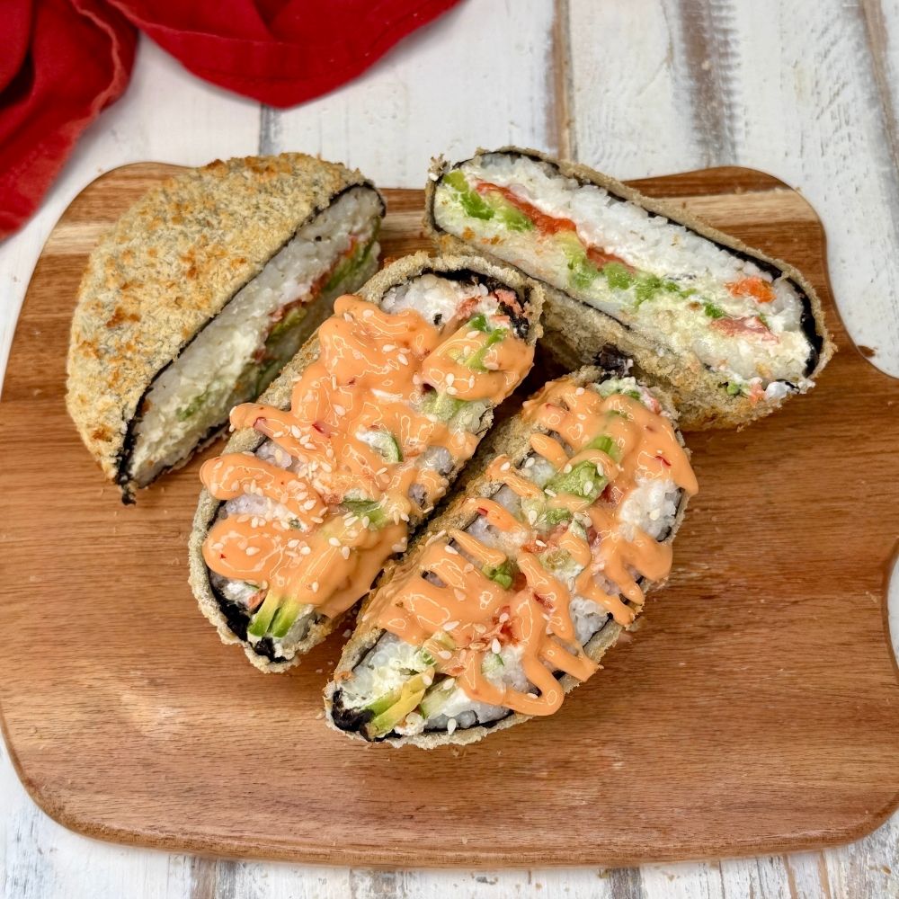 Sushi “burger” in friggitrice ad aria