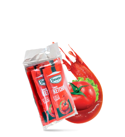 ketchup monodose six-pack Develey