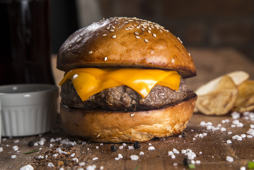 cheese burger - barbecue americano