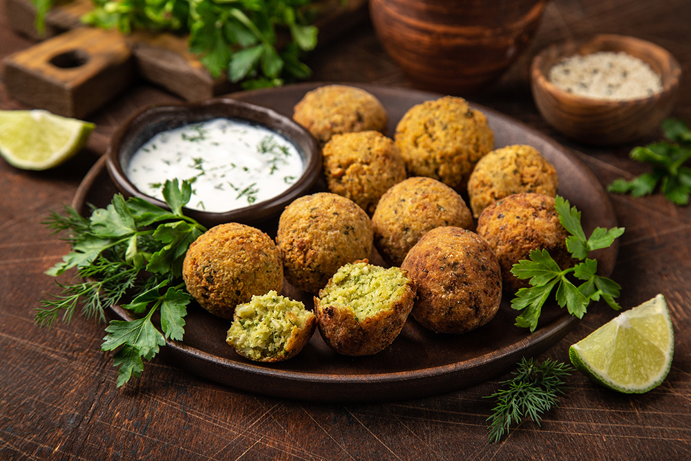 falafel e salsa