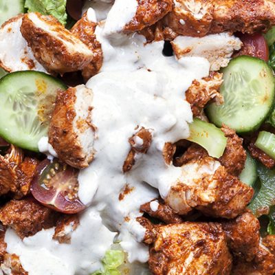 insalata di pollo con salsa yogurt