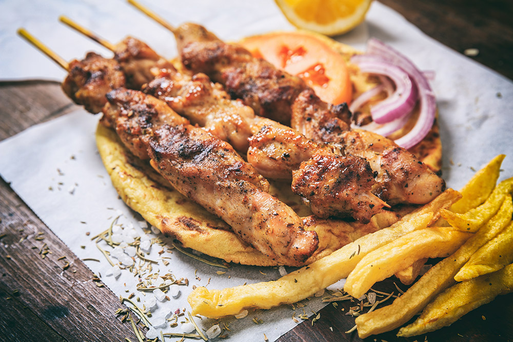 souvlaki street food greco
